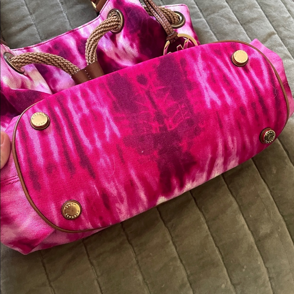 Michael Kors “Marina” Pink Tie-Dye Tote Bag - Picture 3 of 4